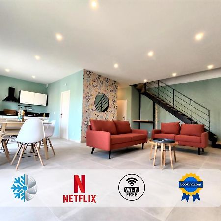 Colormix 3 Etoiles - 95M2 Plein Centre - Ensoleille Climatise Apartment Mèze Екстериор снимка